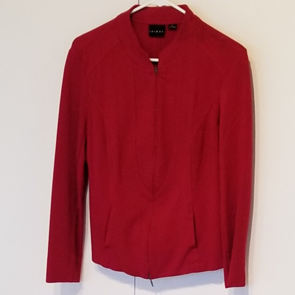 Tribal Red Jacket with Zipper